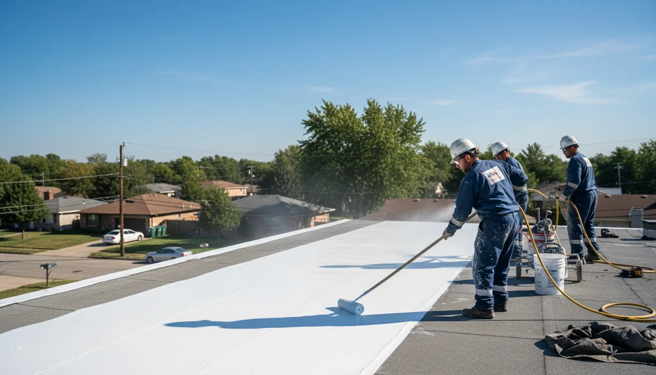Commercial roof coating in Indiana near me